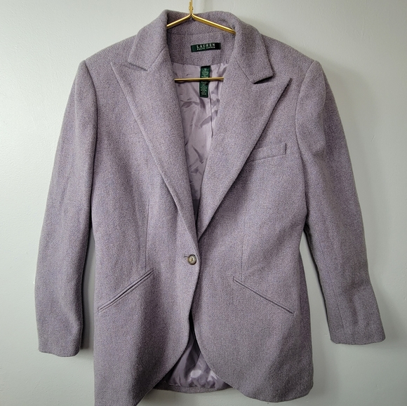 Lauren Ralph Lauren Jackets & Blazers - 16 Lavender Wool Ralph Lauren Lined Blazer